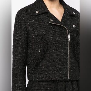 Silver and Black Asymmetrical Blazer